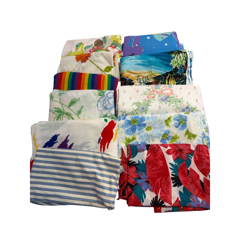 Vintage 1990s lot of cotton fabric approximately 27 yards